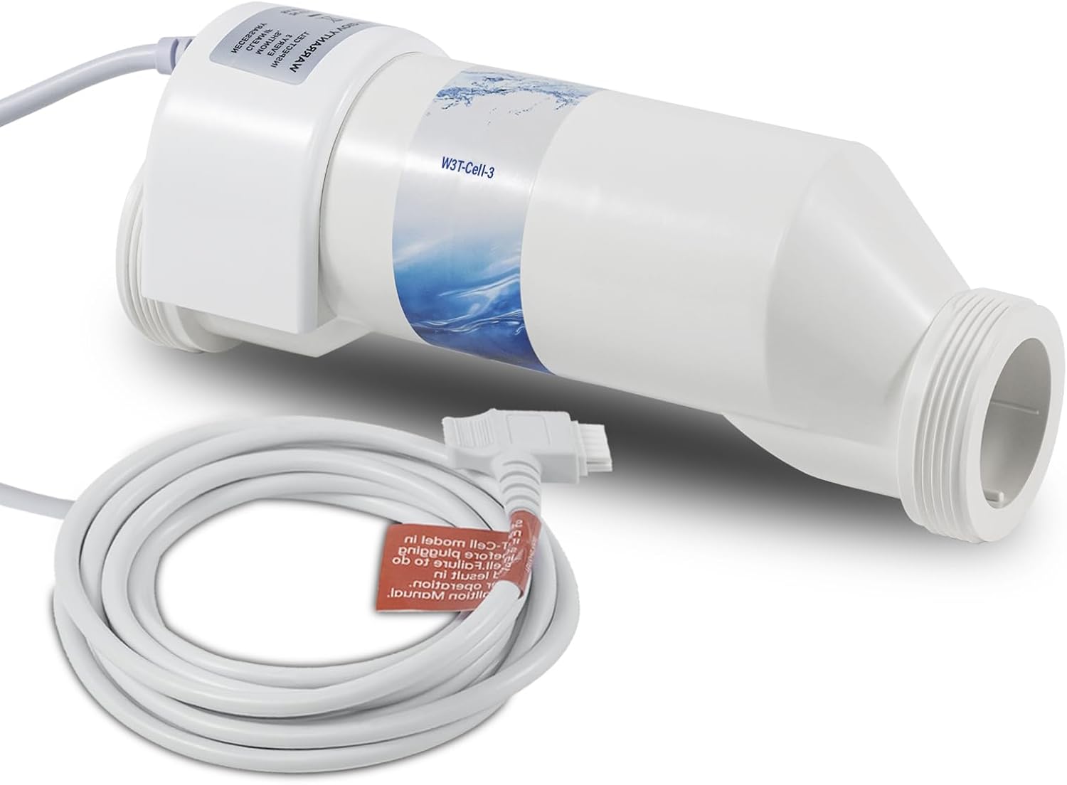 T-15 Salt Water Pool Chlorinator System W3T-Cell-15 TurboCell Salt Chlorination Cell Replacement for In-Ground Swimming Pools up to 40,000 Gallons Compatible - 1