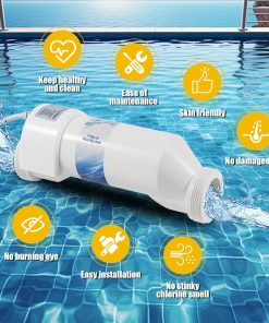 T-15 Salt Water Pool Chlorinator System W3T-Cell-15 TurboCell Salt Chlorination Cell Replacement for In-Ground Swimming Pools up to 40,000 Gallons Compatible - 7