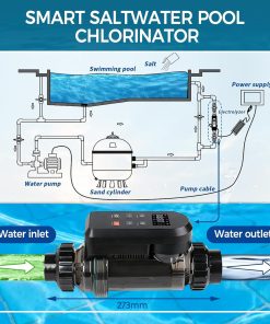 Salt Water Pool Chlorinator System – Smart Saltwater Chlorine Generator with Titanium Cell, FCC & ETL Certified, Wi-Fi & App Control, Digital Panel, Self-Cleaning - 6
