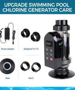 Salt Water Pool Chlorinator System – Smart Saltwater Chlorine Generator with Titanium Cell, FCC & ETL Certified, Wi-Fi & App Control, Digital Panel, Self-Cleaning - 7