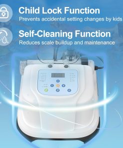 Saltwater Chlorinator for Above Ground Pools, Salt Water Pool System for up to 15000 Gallons, Self-Cleaning Salt Chlorine Generator, with Auto-AI Modes, Adapters and Test Strip Included - 5