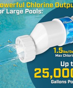 XtremepowerUS Universal Salt Cell up to 25,000 Gallons Chlorination Cell Plate Compatible with Hayward W3AQR9 for In-Ground Pool Cleaning Stand - 2