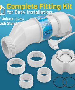 XtremepowerUS Universal Salt Cell up to 25,000 Gallons Chlorination Cell Plate Compatible with Hayward W3AQR9 for In-Ground Pool Cleaning Stand - 6