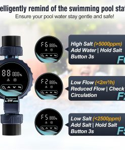 Salt Chlorine Generator for Pools up to 26,500 Gallons, Smart Salt Water Pool Chlorinator System with App Remote Control and Self-Cleaning, One-Touch Operation & Low Maintenance - 6