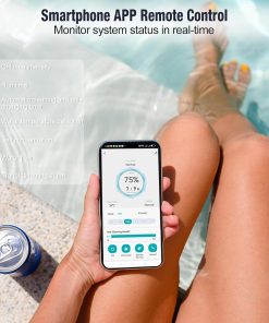 Salt Chlorine Generator for Pools up to 26,500 Gallons, Smart Salt Water Pool Chlorinator System with App Remote Control and Self-Cleaning, One-Touch Operation & Low Maintenance - 8