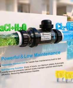 Salt Water Pool Chlorinator System – Smart Saltwater Chlorine Generator with Titanium Cell, FCC & ETL Certified, Wi-Fi & App Control, Digital Panel, Self-Cleaning, for Pools - 3