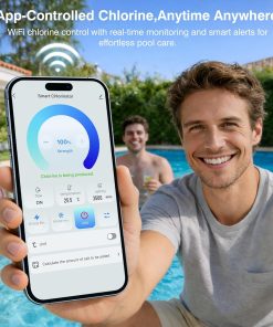 Salt Water Pool Chlorinator System – Smart Saltwater Chlorine Generator with Titanium Cell, FCC & ETL Certified, Wi-Fi & App Control, Digital Panel, Self-Cleaning, for Pools - 5