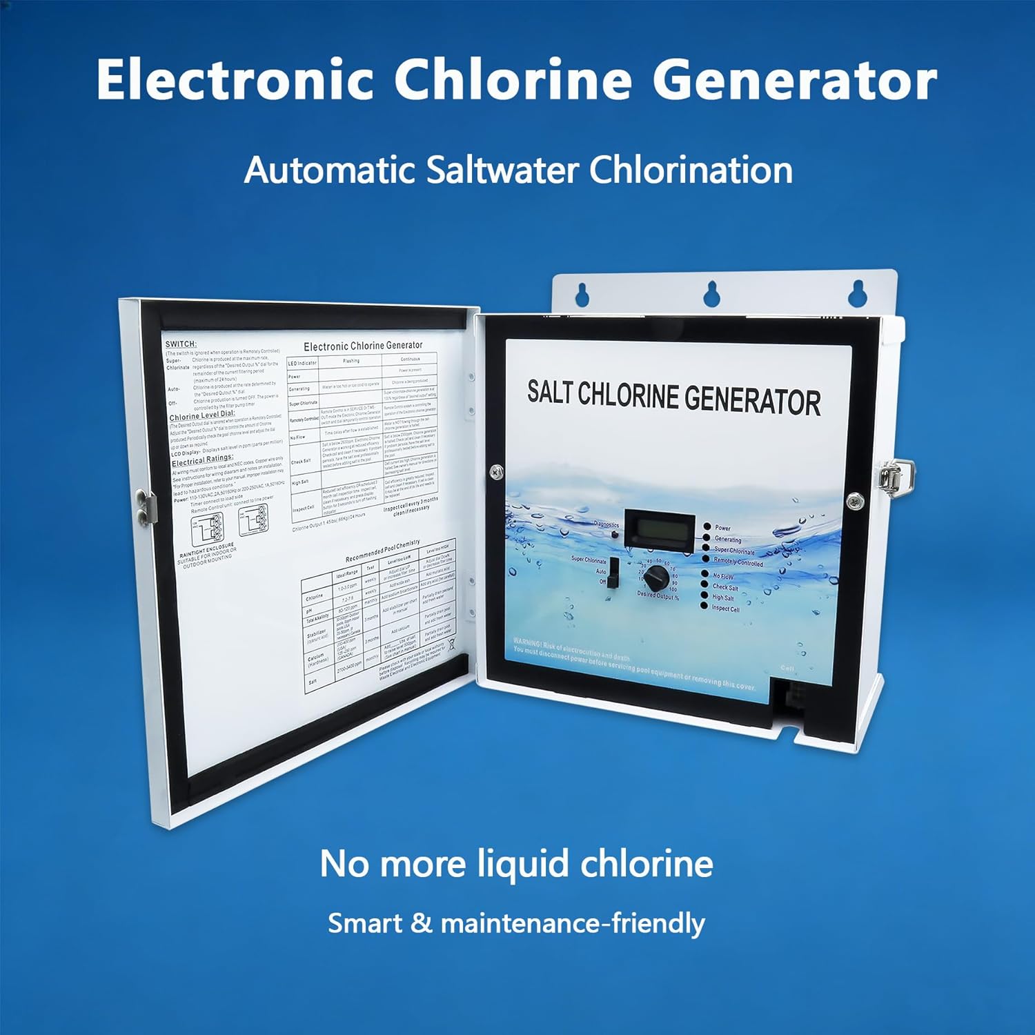 2026 Enhanced Version GLX-CTL-RITE Control Unit Replacement for Hayward AQR Goldline Aqua Rite Electronic Salt Chlorine Generator, Compatible with T-Cell-3, T-Cell-9 and T-CELL-15 Salt Cell - Image 3