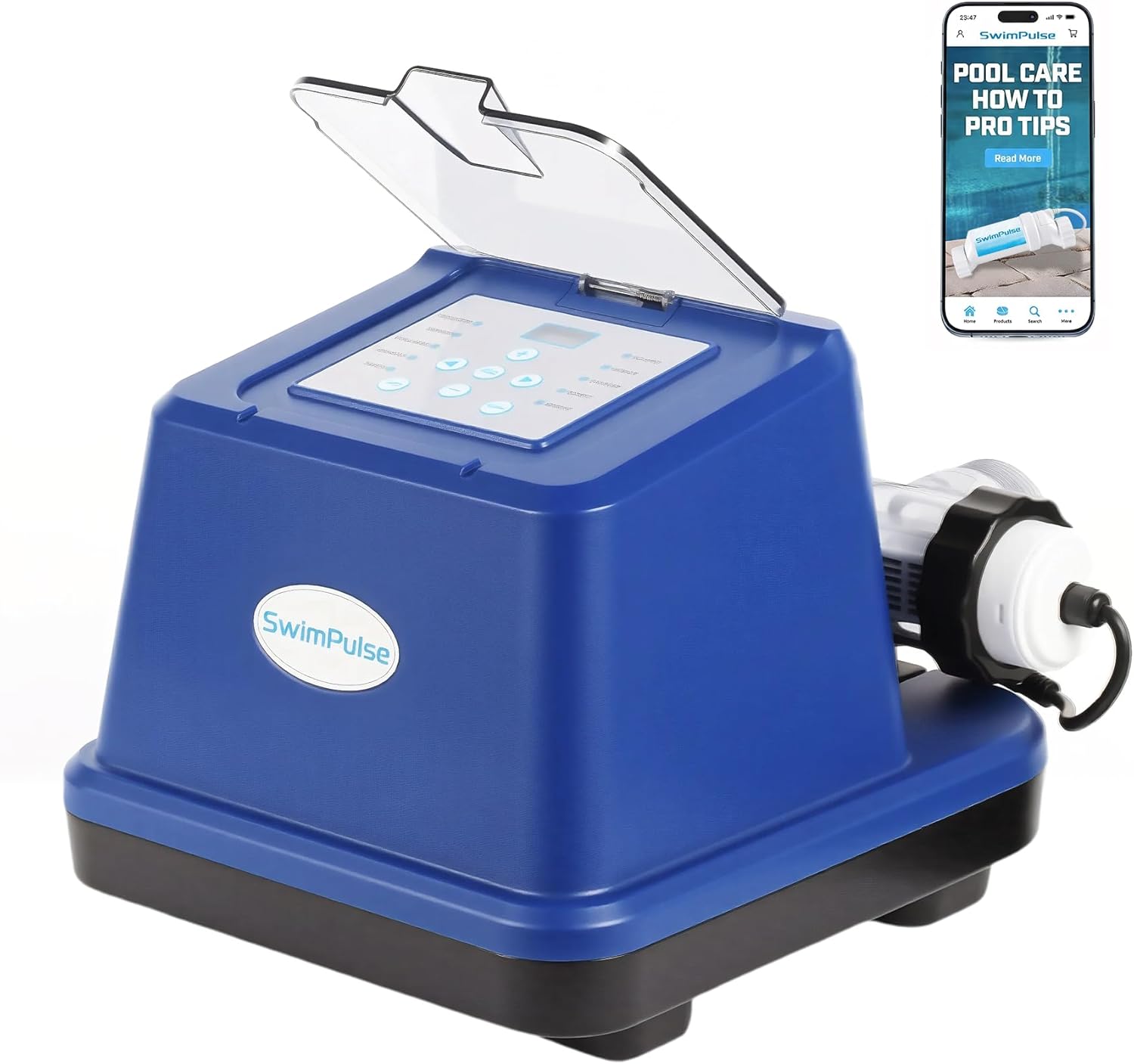 Saltwater Pool Chlorinator System for Above Ground Pool up to 20,000 Gallons,GFCI Salt Chlorine Generator with Smart Salinity Alert, 1-Year Warranty - 1