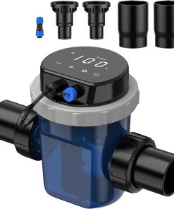 Smart Salt Chlorine Generator for Above-Ground Pools up to 11,888 Gallons, IP65 Waterproof Saltwater System with App Control, Self-Cleaning Titanium Cell, Includes 1.25, 1.5& 2 Adapters - 1