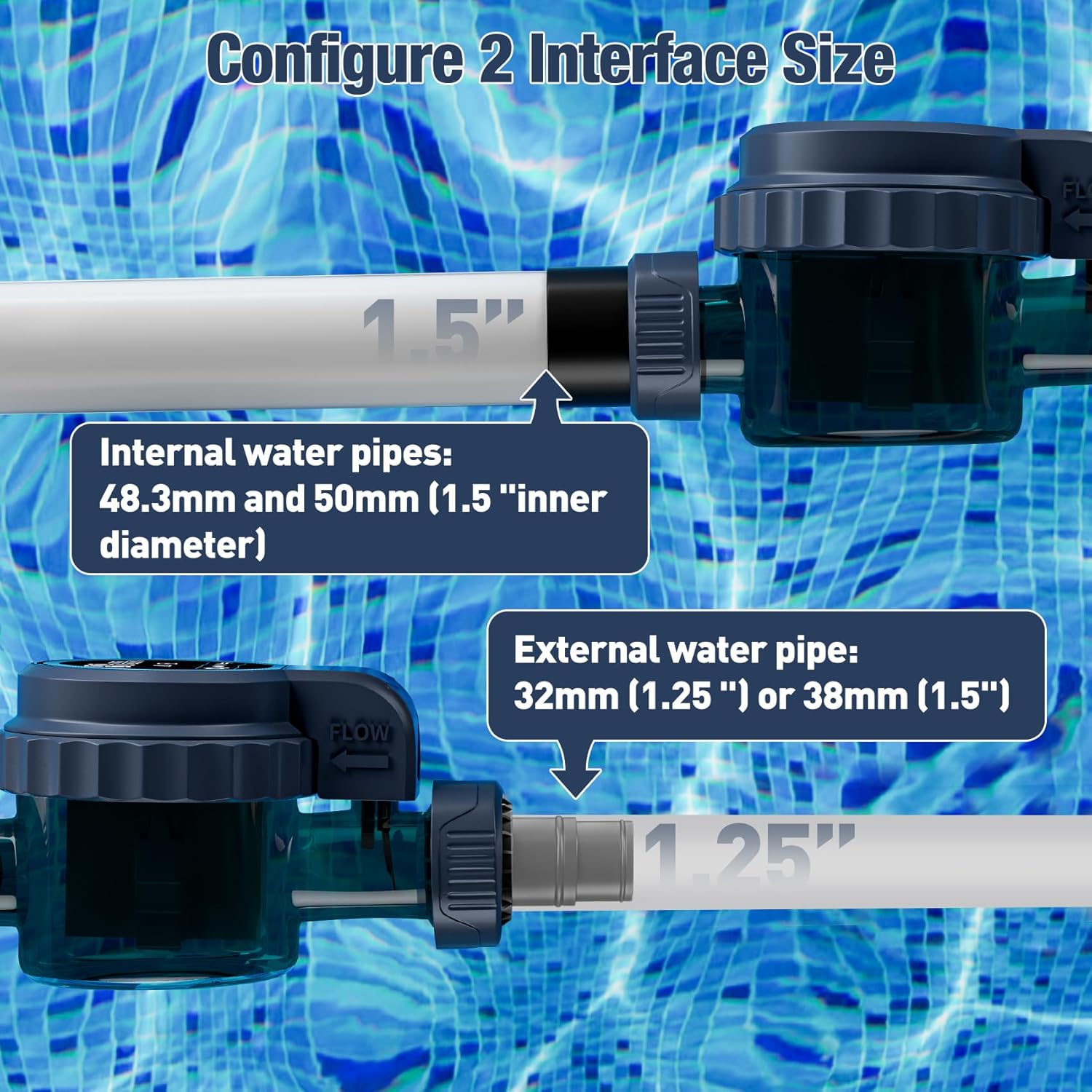 Smart Saltwater Pool Chlorinator System for 26,500 Gallons Above Ground Pool, Automated Salt Chlorine Generator with APP Control, Titanium Cell, One-Touch Operation & Low Maintenance - Image 5