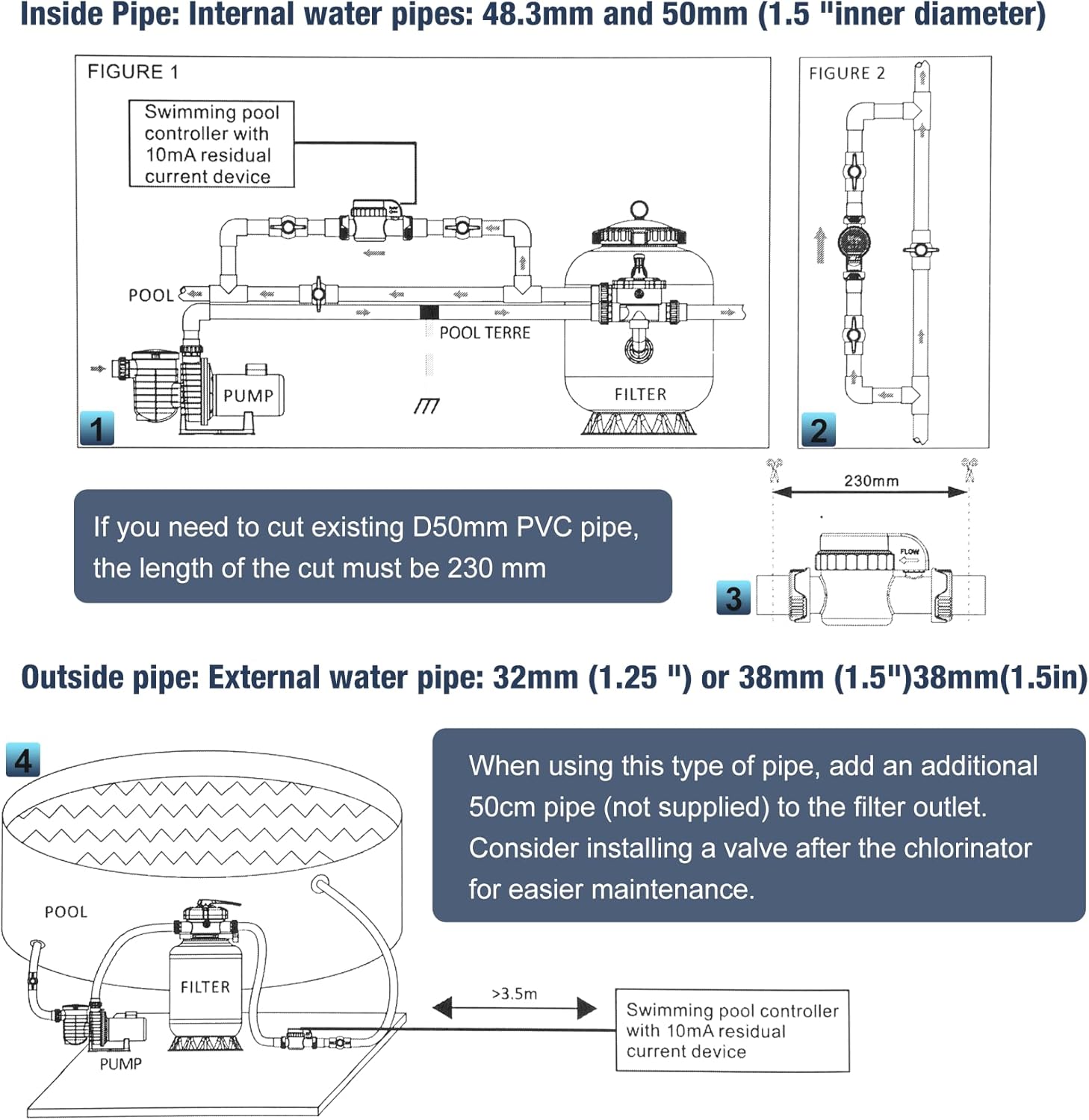 Smart Saltwater Pool Chlorinator System for 26,500 Gallons Above Ground Pool, Automated Salt Chlorine Generator with APP Control, Titanium Cell, One-Touch Operation & Low Maintenance - Image 4