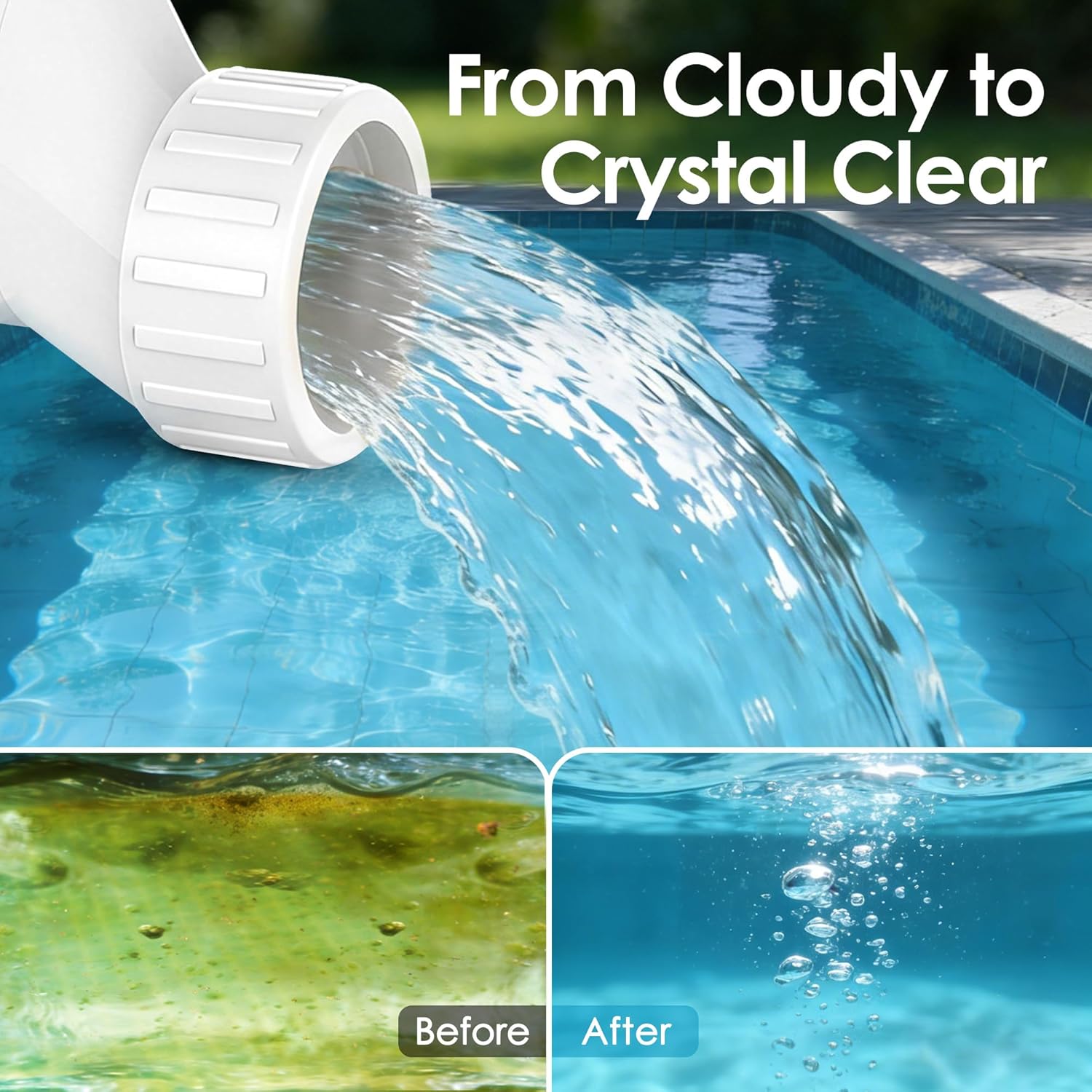 Salt Cell for Pool, Fits for Hayward Salt Cell T-15, Chlorine Generator Cell for Salt Water Pool, Up to 40,000 Gallon In-Ground Swimming Pools - Image 2