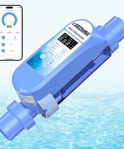 Salt Chlorine Generator for Above Ground Pools up to 22,000 Gallons, IP65 Saltwater Chlorinator System with App Control, Self-Cleaning Titanium Cell, Salt Water Pool Conversion Kit - 1