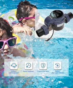 Alternative view of Salt Chlorine Generator for Pools up to 13,200 Gallons, Smart Saltwater Pool Chlorinator System with Titanium Plate Self-Cleaning & Wi-Fi App Con/trol, Salt Pool Chlorine Generator with Digital Panel