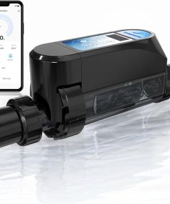 Saltwater Pool Chlorinator System with Two Year Warranty-App Remote Control & Titanium Plate Self-Cleaning Smart Salt Chlorine Generator for Pools up to 18,000 Gallons - 1