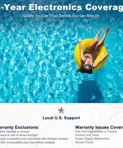 Alternative view of Saltwater Pool Chlorinator System with Two Year Warranty-App Remote Control & Titanium Plate Self-Cleaning Smart Salt Chlorine Generator for Pools up to 18,000 Gallons
