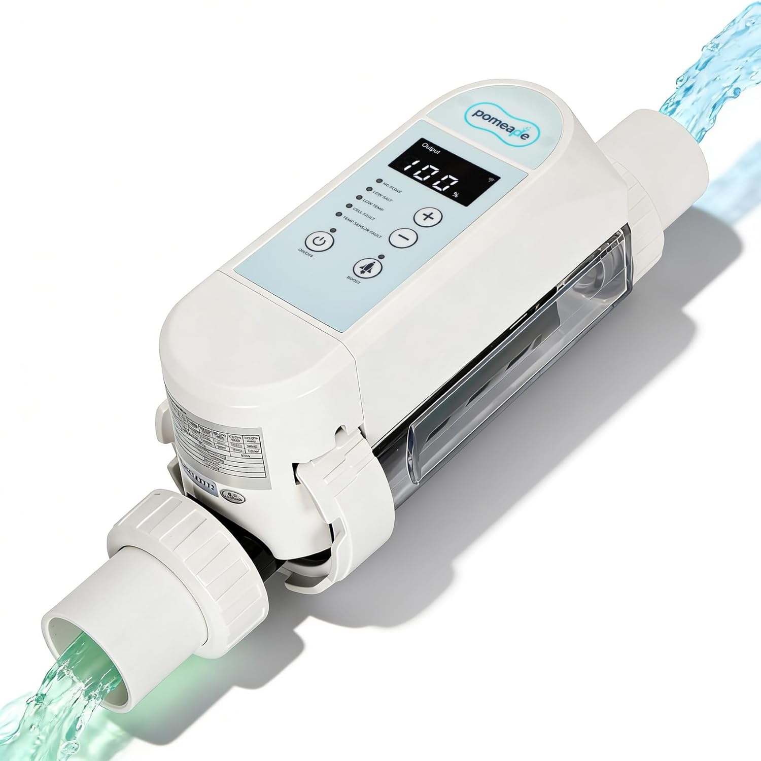 40,000 Gallons Salt Water Pool Chlorinator System with WiFi App Control, Upgraded Titanium Plates, High-Performance Salt Chlorine Generator - 1