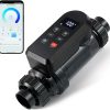 Bonvoisin Salt Water Pool Chlorinator System Salt Chlorine Generator for Inground Pools Saltwater Pool System with Titanium Cell, LED-APP Control, Up to 40,000 Gallons Pool - 1