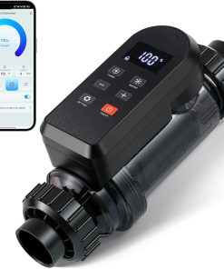 Bonvoisin Salt Water Pool Chlorinator System Salt Chlorine Generator for Inground Pools Saltwater Pool System with Titanium Cell, LED-APP Control, Up to 40,000 Gallons Pool - 1