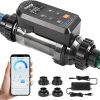 Salt Chlorine Generator for Above Ground 30000 Gallons Pool with APP Control, Smart Saltwater Pool Chlorinator System for Inground Pool,Salt Cell with USA Titanium Cell - 1