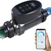 Smart Saltwater Pool Chlorinator System 15500Gallons, Salt Chlorine Generator Above Ground Pool with APP Control for Inground Pool Water Treatment, USA Titanium Cell - 1