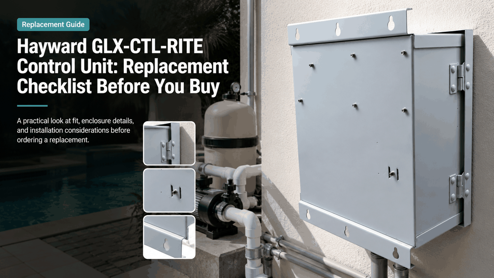 Hayward GLX-CTL-RITE Control Unit replacement checklist for AquaRite salt systems
