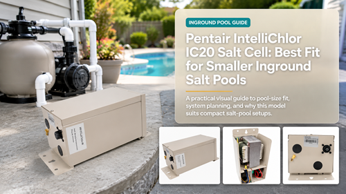 Pentair IntelliChlor IC20 Salt Cell sizing guide for smaller inground salt pools