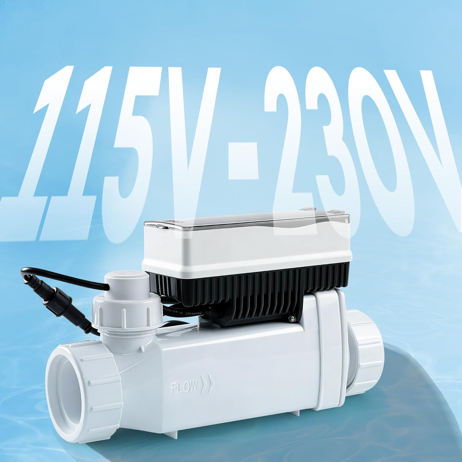 Salt Cell for Pool - Fits for Pentair Salt Cell, up to 40,000 Gal Pool | Upgraded Flow Switch with Temp/Salinity Sensor, Replacement Salt Cell Chlorine Generator, 1-Year Warranty - Image 2