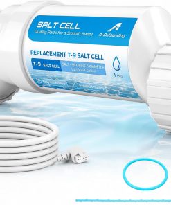Salt Cell - up to 25,000 Gallons Swimming Pool Chlornie Generator,Chlorination Pool Salt Cell Fits for Hayward W3T-Cell-9 BL1T9H,AquaTrol & More Salt Water Pool Up to 25K Gallon - 1