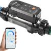 Salt Chlorine Generator Above Ground Pool 25000 Gallons, Saltwater Pool Chlorinator System with WiFi&APP Control,Salt Cell for Inground Pool, USA Titanium Cell - 1