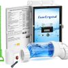 Salt Water Pool Chlorinator System - Up to 40,000 Gallons - For Inground Pools, Self-Cleaning Salt Chlorine Generator, Clear Housing, Flow & Temp Sensors, 1 Year Warranty - 1