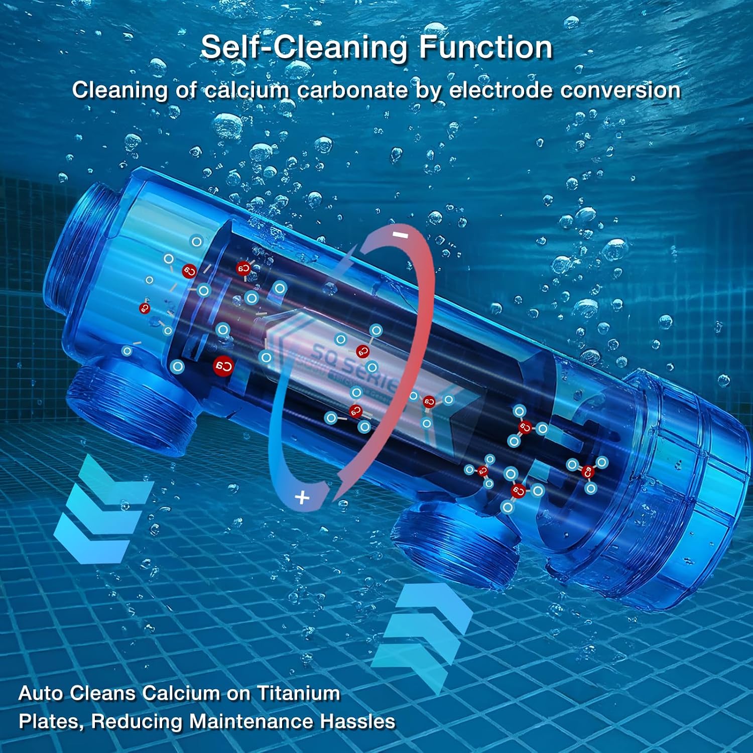Saltwater Pool Chlorinator System with Built-in Timer & Removable Titanium Cell, 2 Year Limited Warranty, Heavy Duty Salt Chlorine Generator for In-Ground Pools up to 37,000 Gallons - Image 6