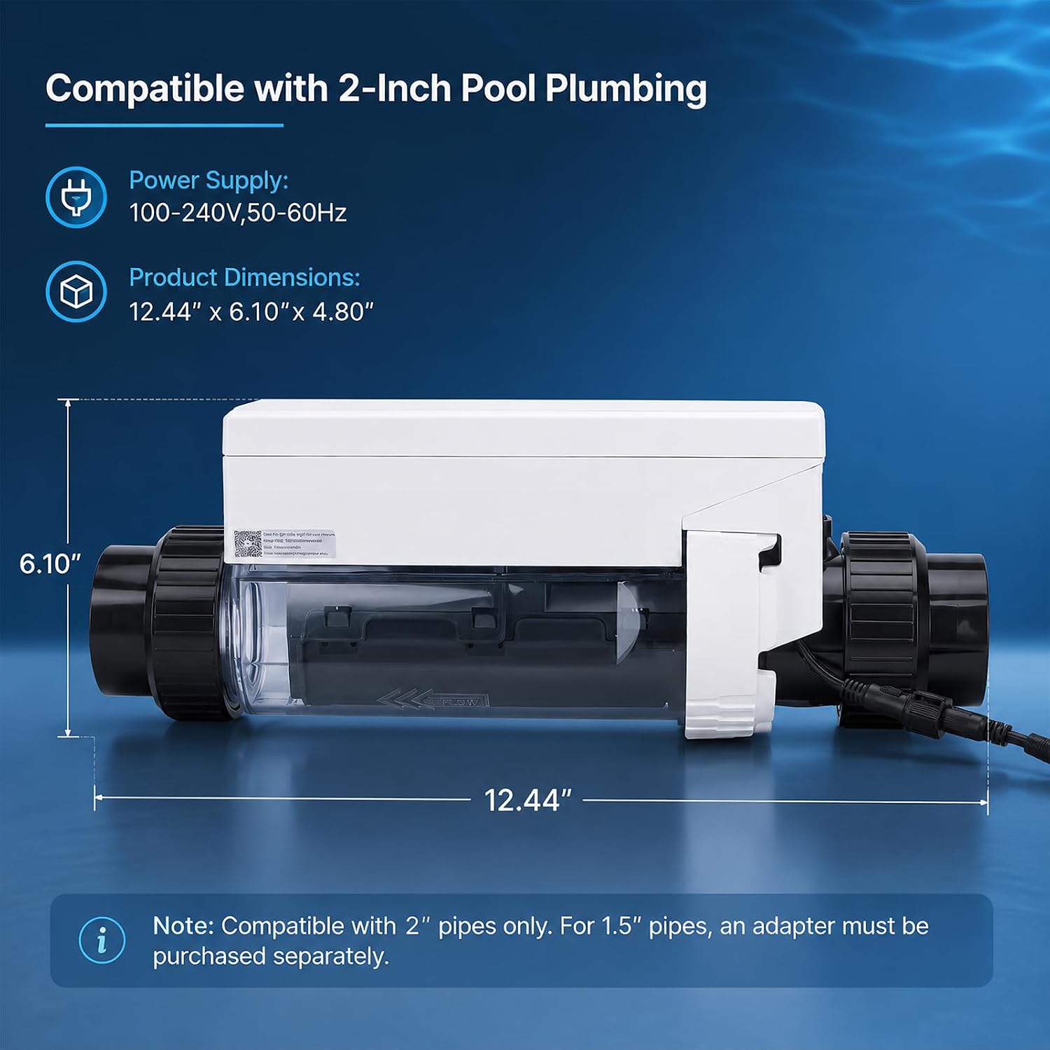 Smart Salt Chlorine Generator with WiFi App Control, Self-Cleaning Titanium Cell, Auto Salt Level Detection, Saltwater Pool Chlorinator System for Pools up to 30,000 Gallons - Image 6