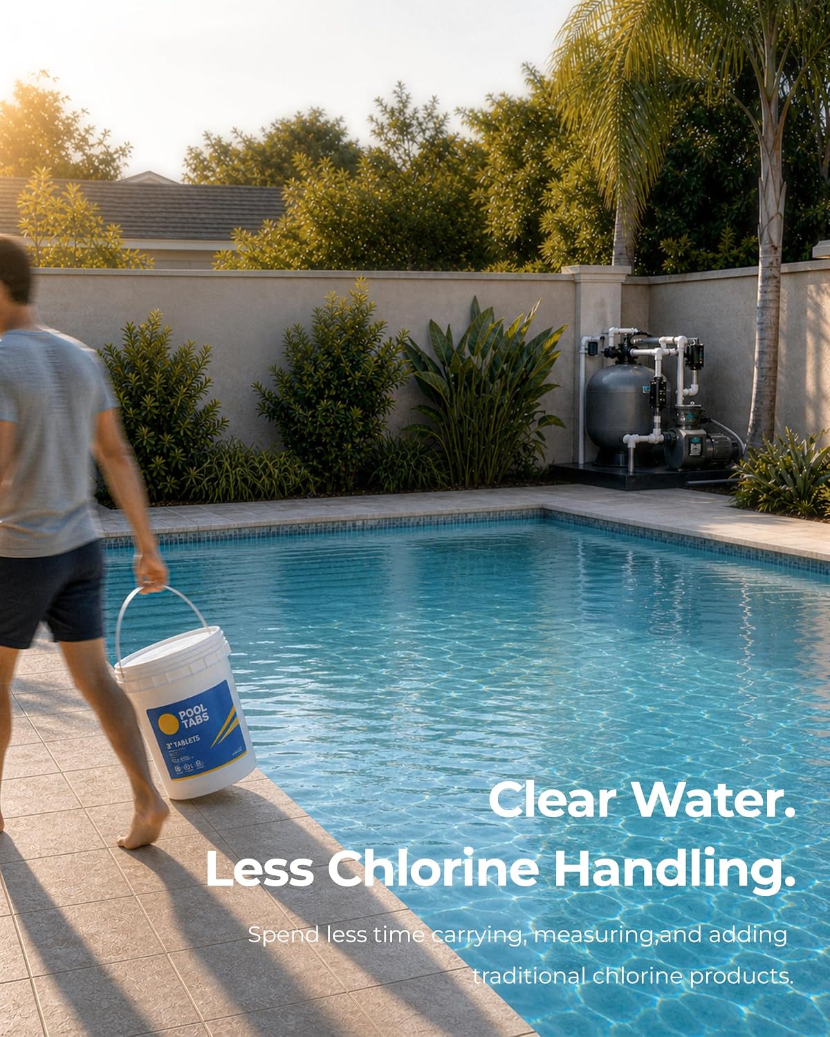 TP20 Salt Chlorine Generator for Pools up to 25,000 Gallons, Smart Salt Chlorinator with App Monitoring, ETL Listed, Auto Reverse Polarity Cell, Standard Plumbing Fit - Image 3