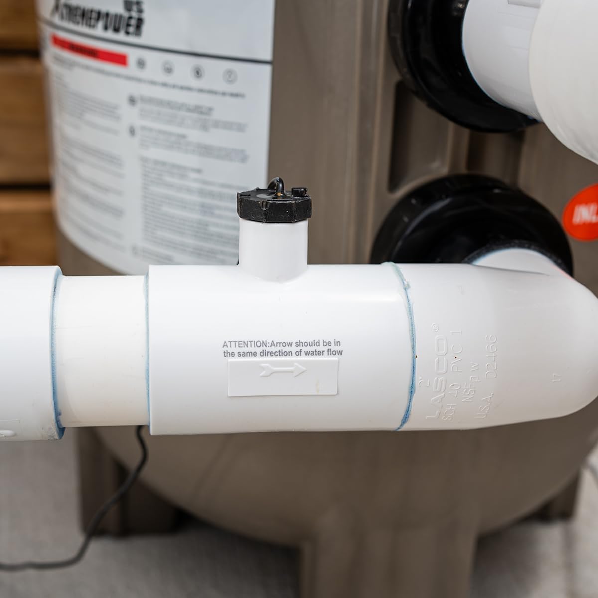 XtremepowerUS 15K Salt Chlorination System for In-Ground Pools Up to 15,000 Gallons Pool Flow Switch Cell Fitting Complete System, Cleaning Stand - Image 7
