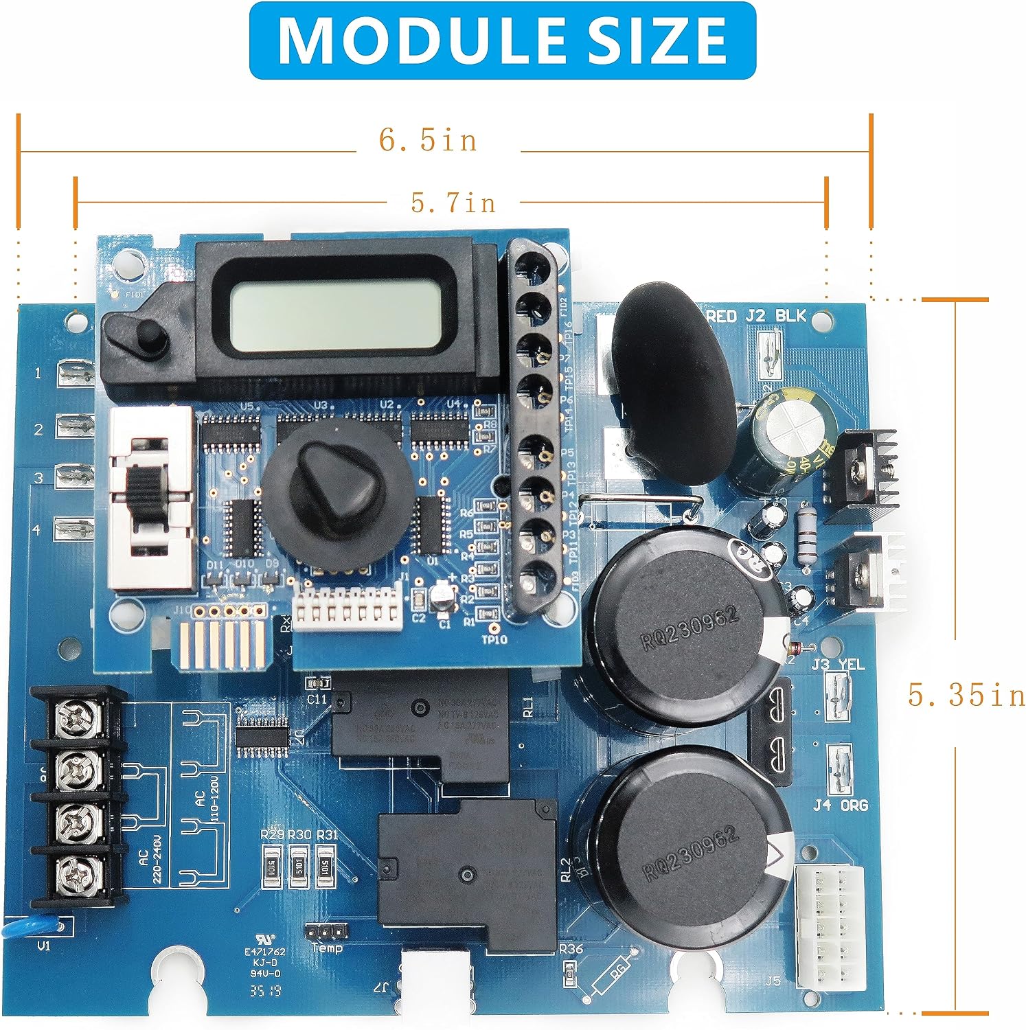 GLX-PCB-RITE Main Circuit Board & GLX-PCB-DSP Display Board for Hayward - Image 4