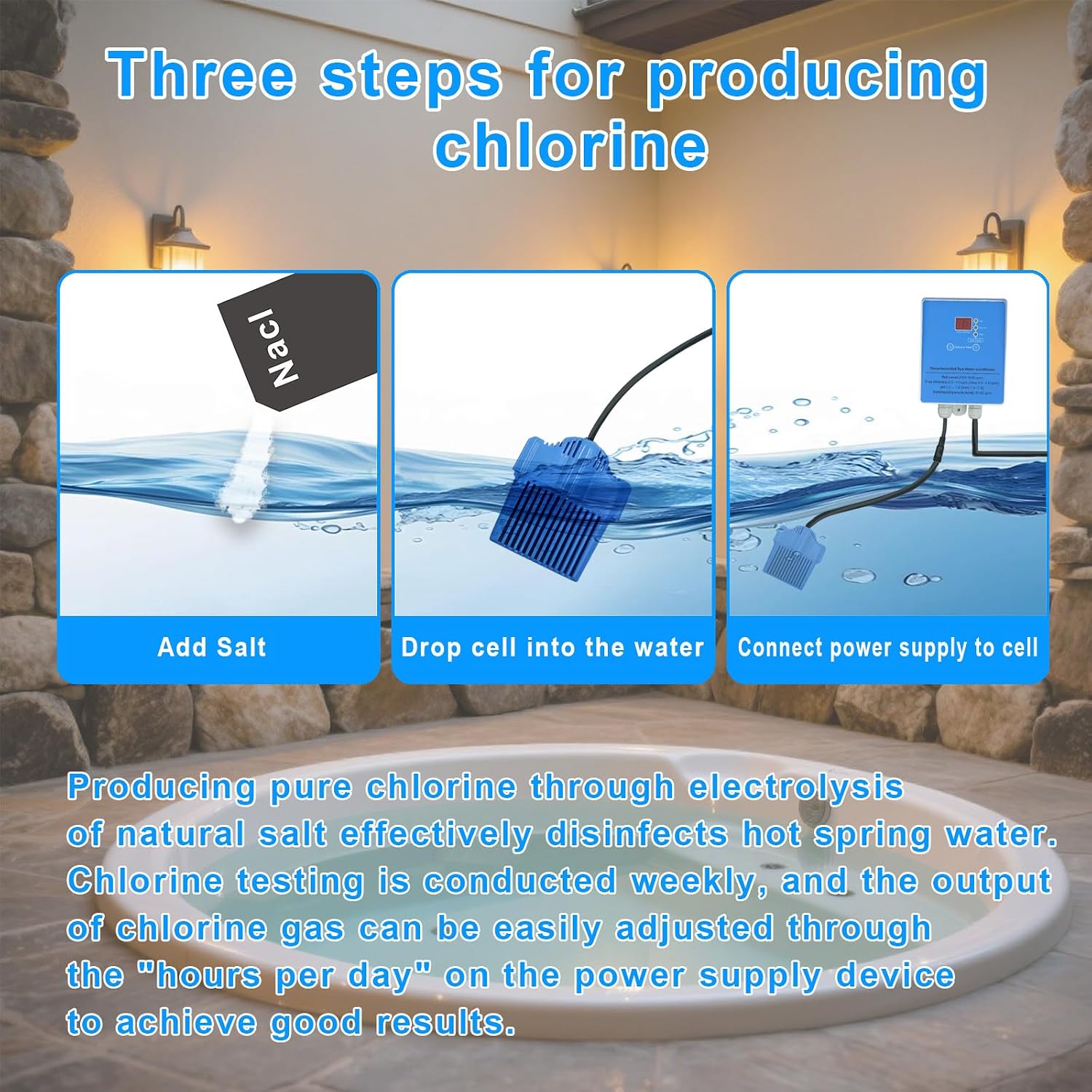 Hot Tub Salt System Conversion for Hot Tub and Swim Spa up to 2000 Gallons - Image 5