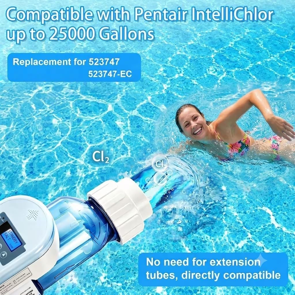 LT25 EC-523747 Salt Chlorine Generator Replace for Pentair, 25000 Gallons - Image 8