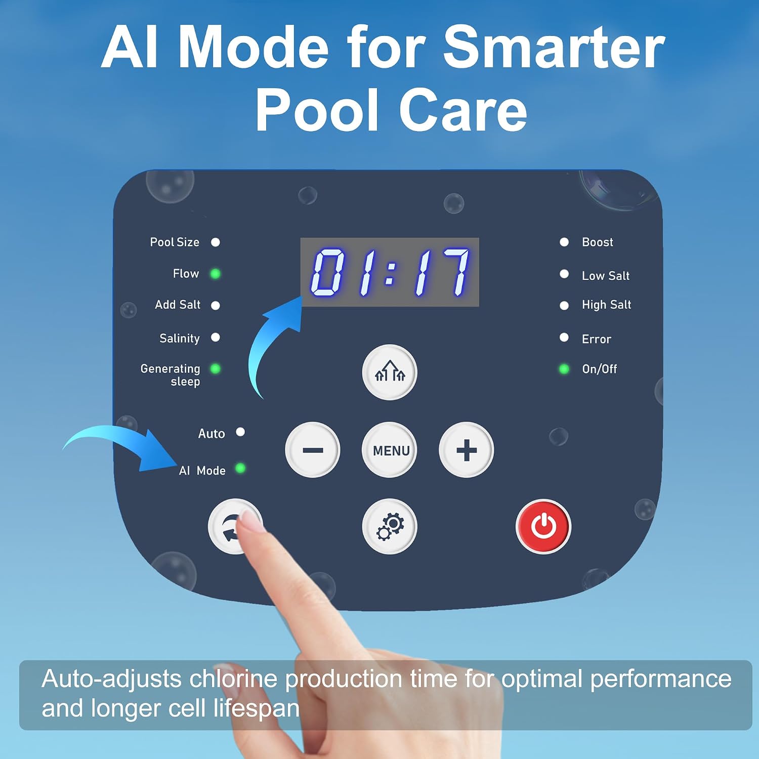 Salt Chlorine Generator, Salt Water System for Above Ground Pool - Image 4