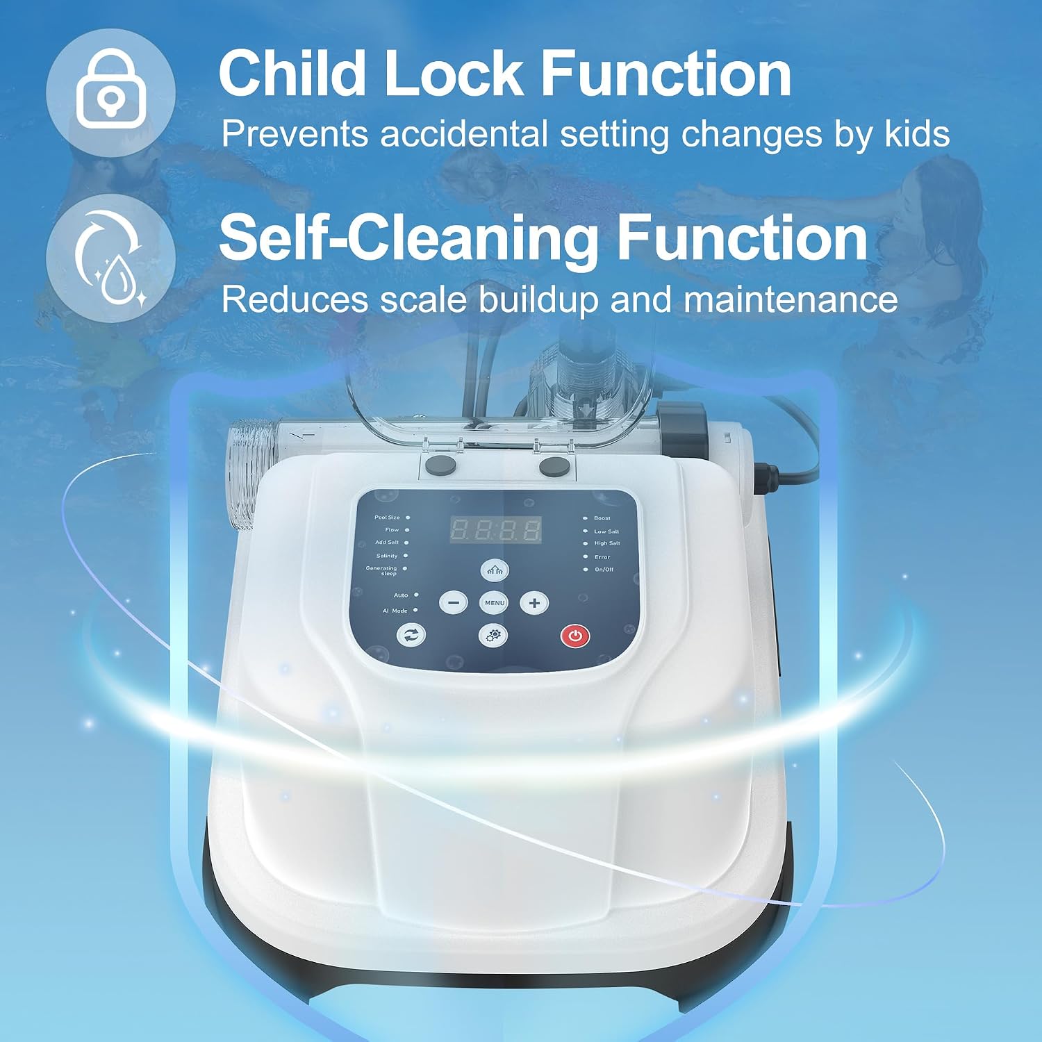 Salt Chlorine Generator, Salt Water System for Above Ground Pool - Image 3